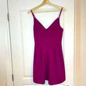 Dynamite Mini Magenta Party Dress